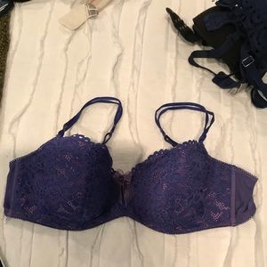 Purple sexy Demi cut Bra